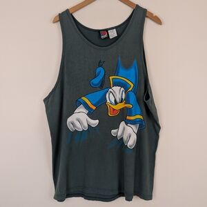 Vintage Mickey Unlimited Donald Duck Double Sided Graphic Tank Top